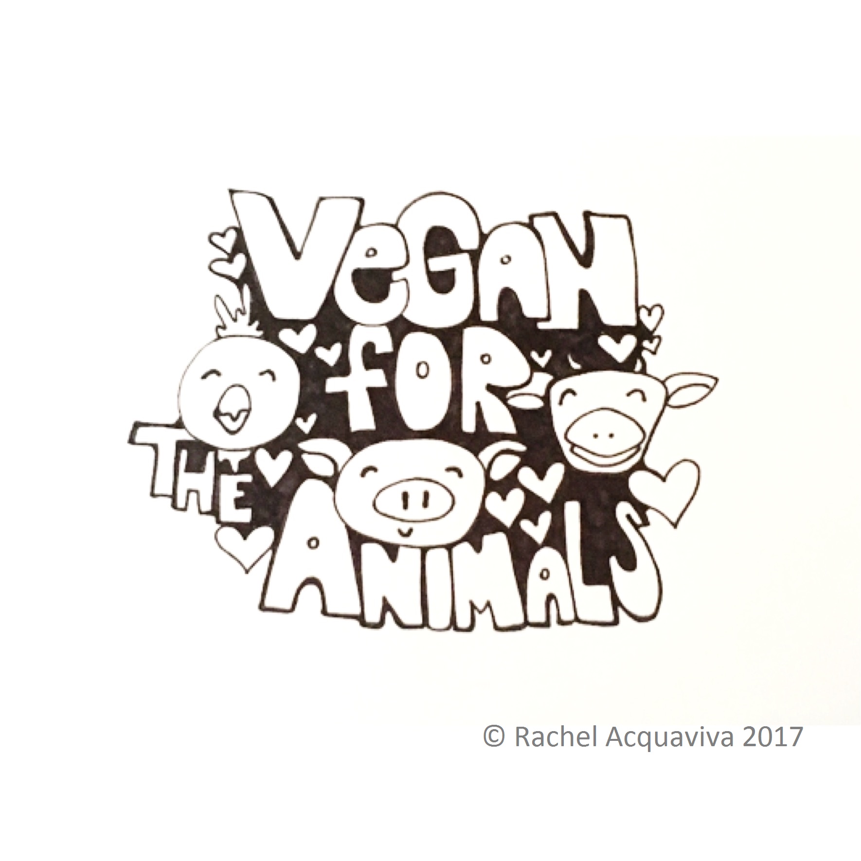 Vegan Drawing at PaintingValley.com | Explore collection of Vegan Drawing