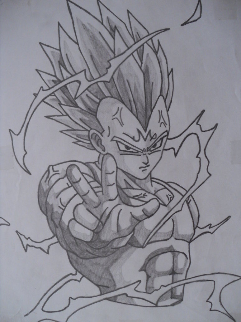 Vegeta Drawing at PaintingValley.com | Explore collection of Vegeta Drawing