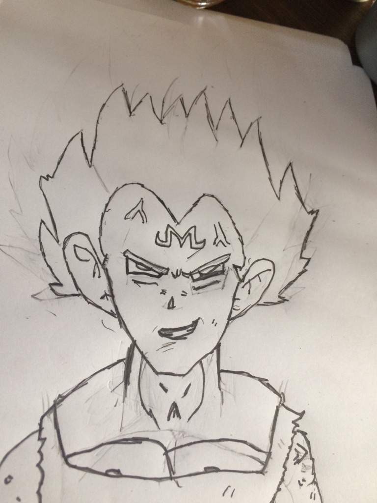 768x1024 majin vegeta drawing dragonballz amino - Vegeta Drawing