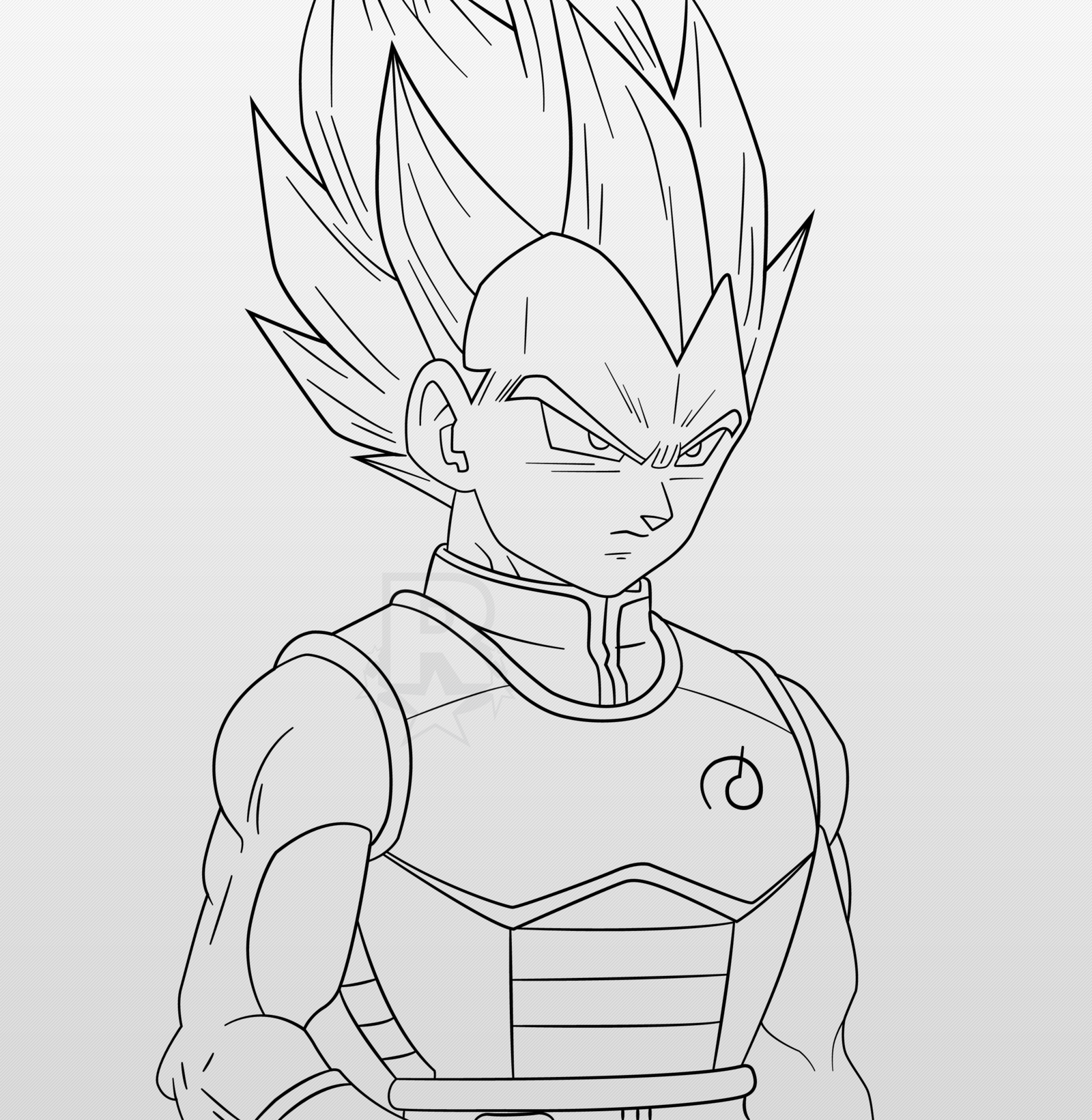 Vegeta Drawing at PaintingValley.com | Explore collection of Vegeta Drawing