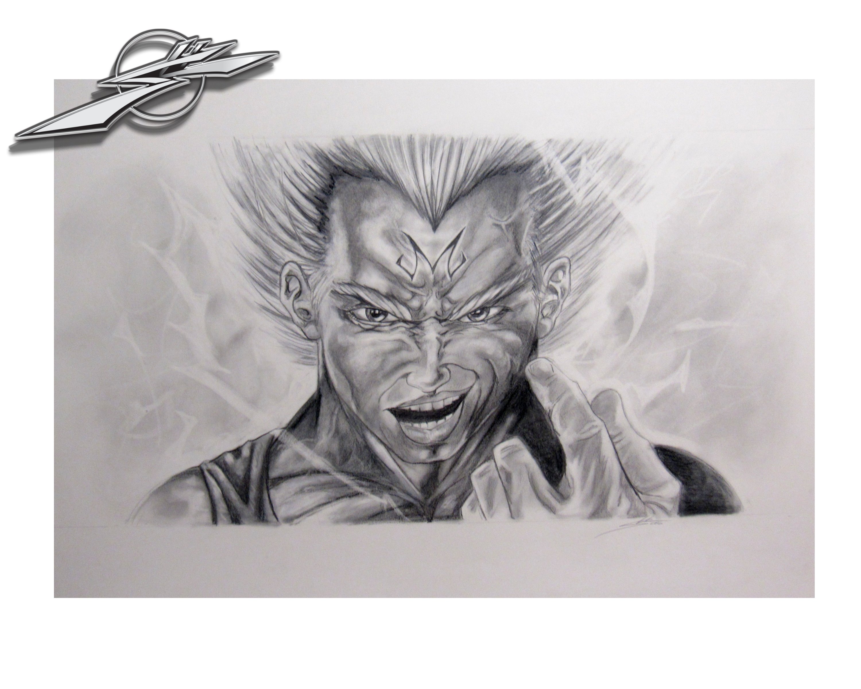 3000x2400 Vegeta Charcoal Drawing Slhartflow - Vegeta Drawing