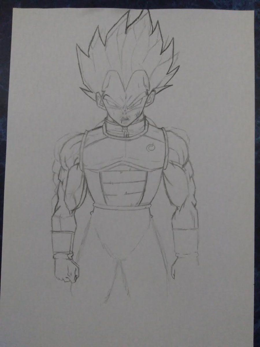 Vegeta Drawing at PaintingValley.com | Explore collection of Vegeta Drawing