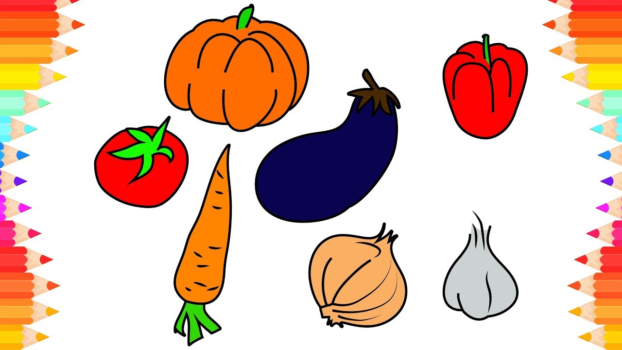 15+ Best New Vegetables Drawing Colour | The Campbells Possibilities