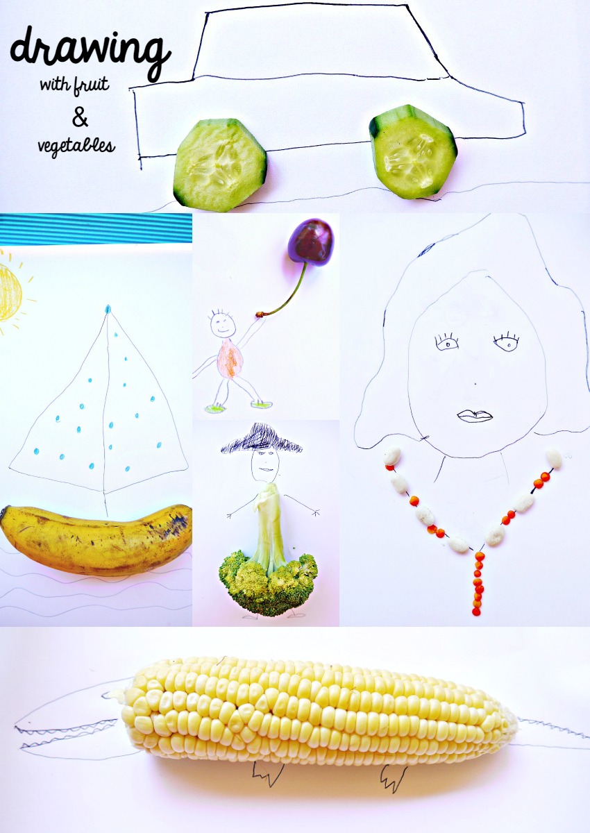 850x1200 drawing activity with fruits and vegetables make and takes - Vegetables Drawing