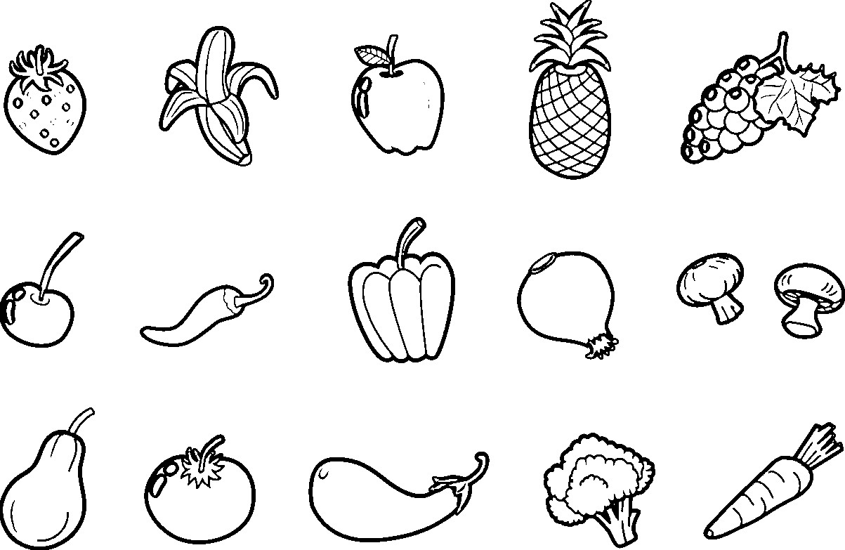 Download Vegetables Drawing For Kids at PaintingValley.com | Explore collection of Vegetables Drawing For ...