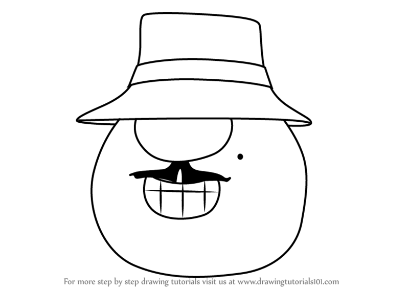 800x567 learn how to draw mr lunt from veggietales - Veggie Tales Drawing