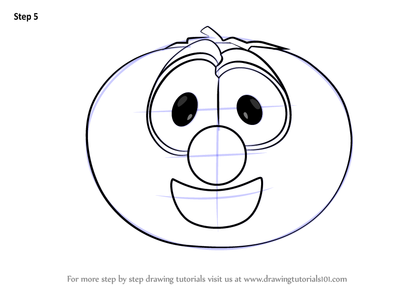 846x600 learn how to draw bob the tomato from veggietales - Veggie Tales Drawing