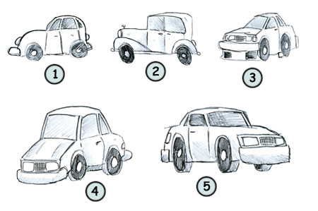 450x299 how to draw cars - Vehicle Drawing