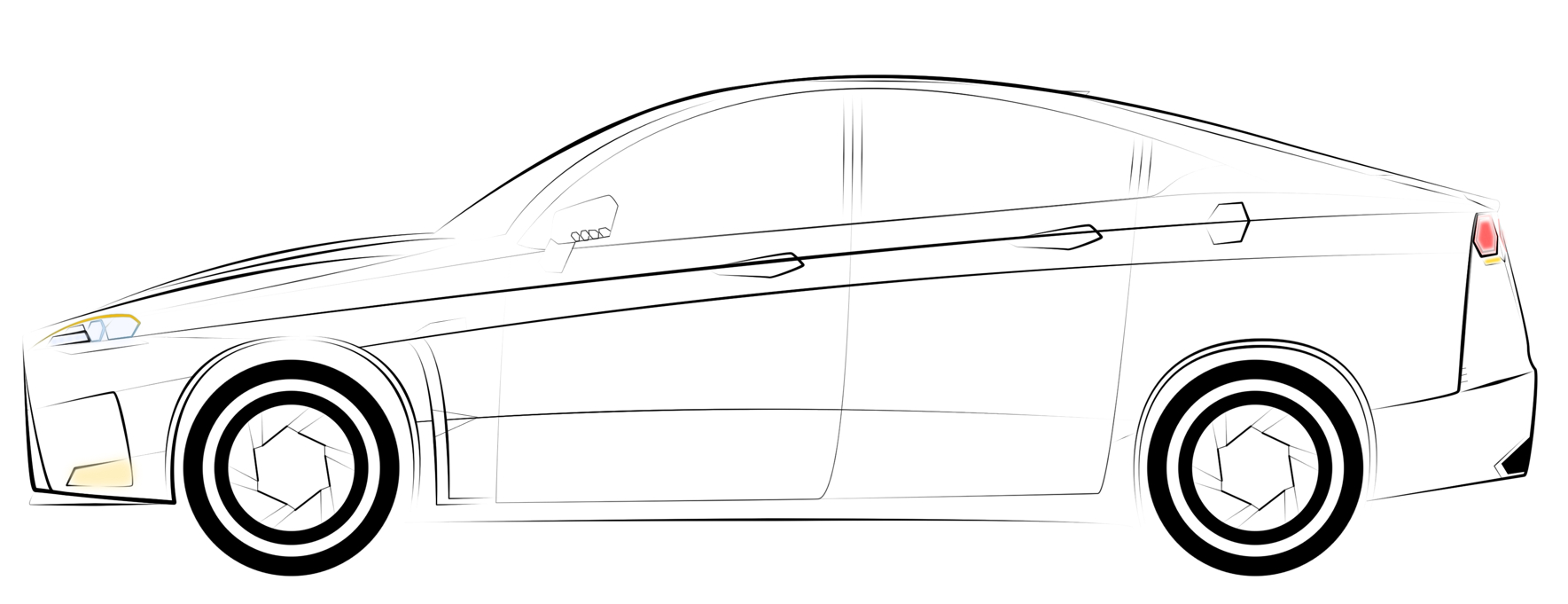 1769x681 drawing cars - Vehicle Drawing