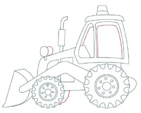 285x228 How To Draw Backhoes Howstuffworks - Vehicles Images For Drawing