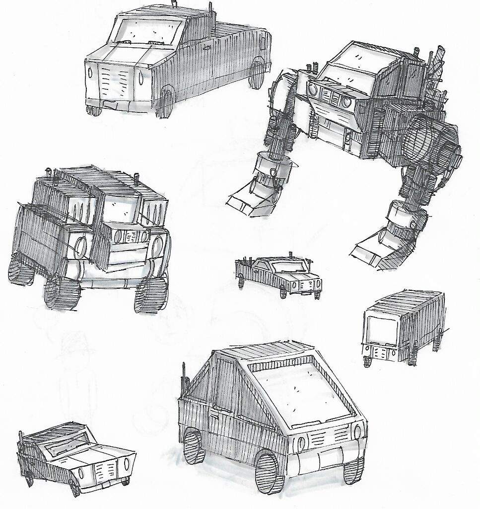 967x1024 Vehicle Studies Art Amino - Vehicles Images For Drawing