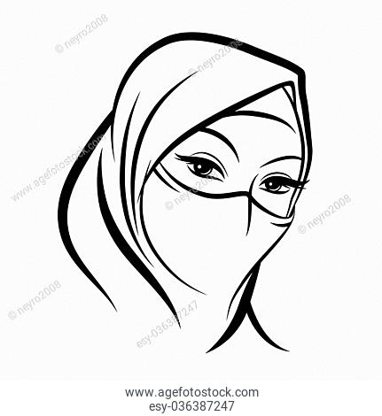 431x470 veil drawing draw stock photos and images age fotostock - Veil Drawing