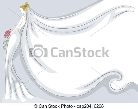 450x357 bridal veil background background illustration featuring - Veil Drawing