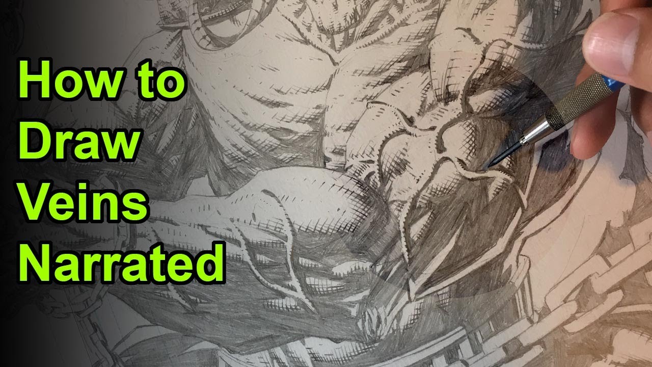 1280x720 how to draw veins fully narrated step - Veins Drawing