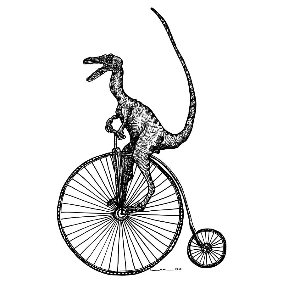 900x900 velociraptor drawing - Velociraptor Drawing