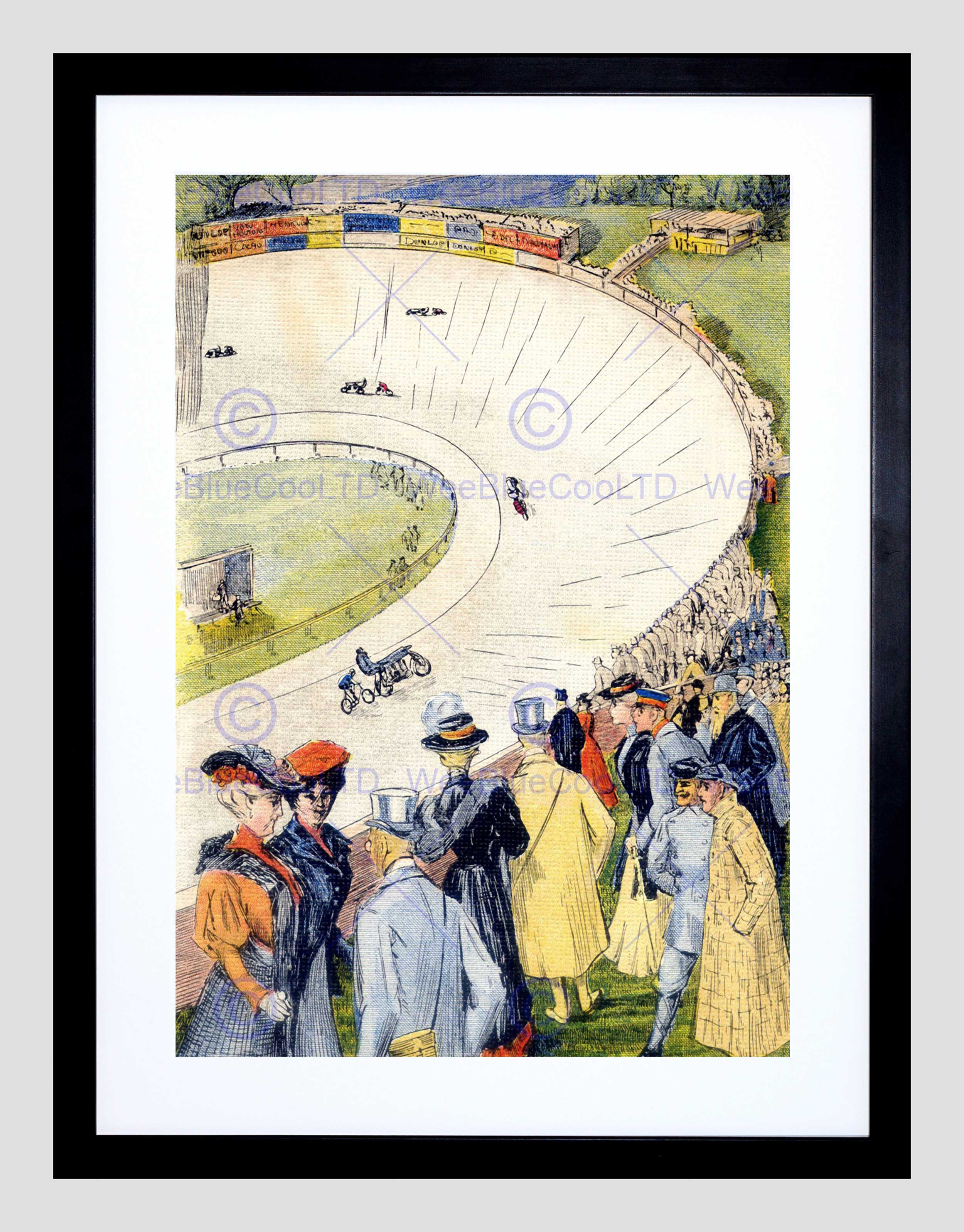 2500x3195 painting sport drawing german velodrome bicycle race bike framed - Velodrome Drawing