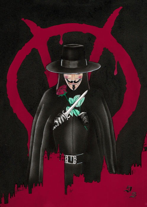 497x700 V For Vendetta - Vendetta Drawing
