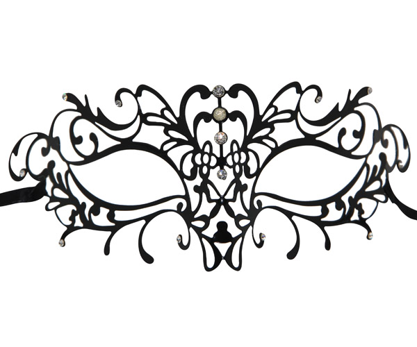 600x500 metal filigree swirl masquerade mask - Venetian Mask Drawing