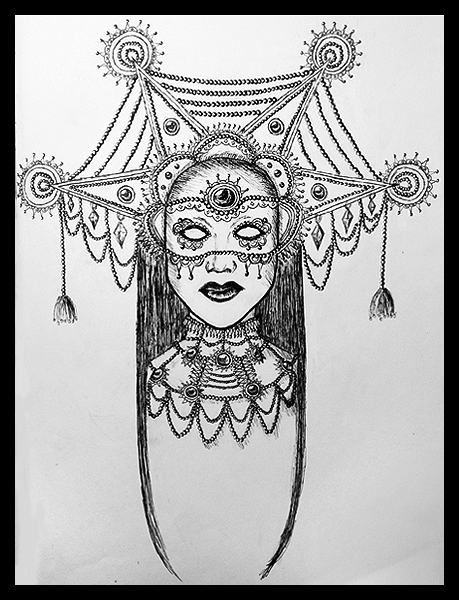 459x600 Drawing Venetian Masks Erythritol - Venetian Mask Drawing