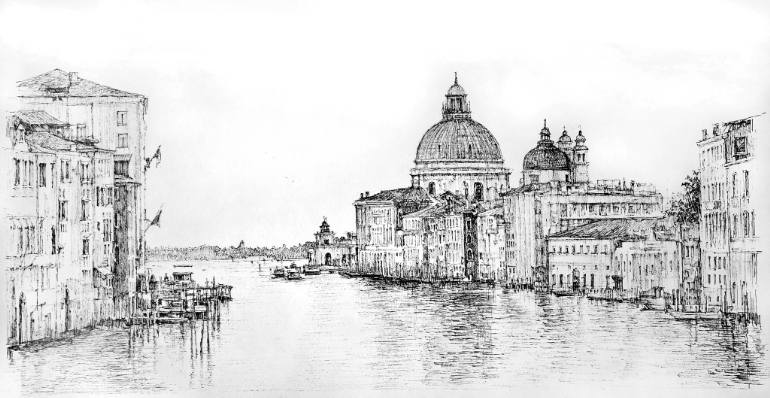 770x398 venice, italy drawing - Venice Drawing