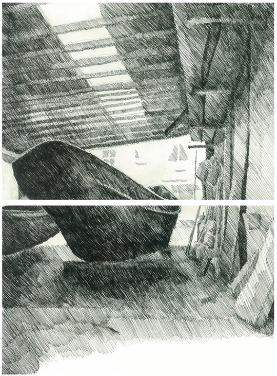 540x731 drawings of venice part atomik architecture - Venice Gondola Drawing