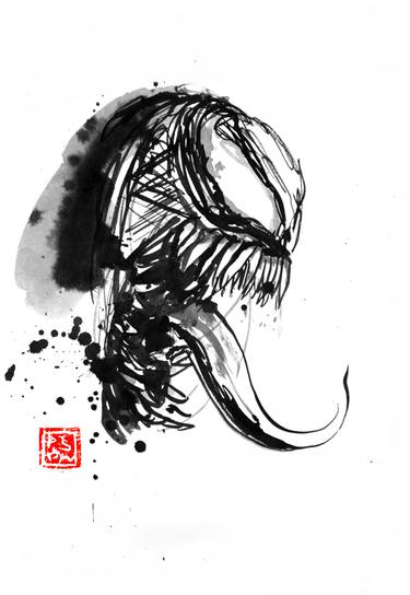 375x544 Venom Drawing - Venom Drawing
