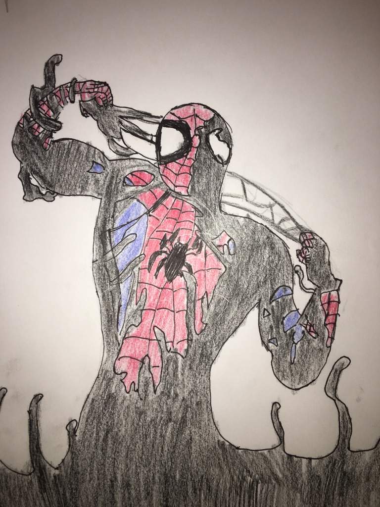 768x1024 Spider Man Vs Venom Marvel Amino - Venom Spiderman Drawing