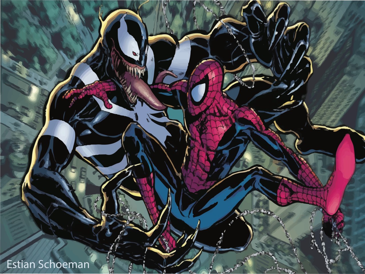 Venom Spiderman Drawing at PaintingValley.com | Explore collection of ...