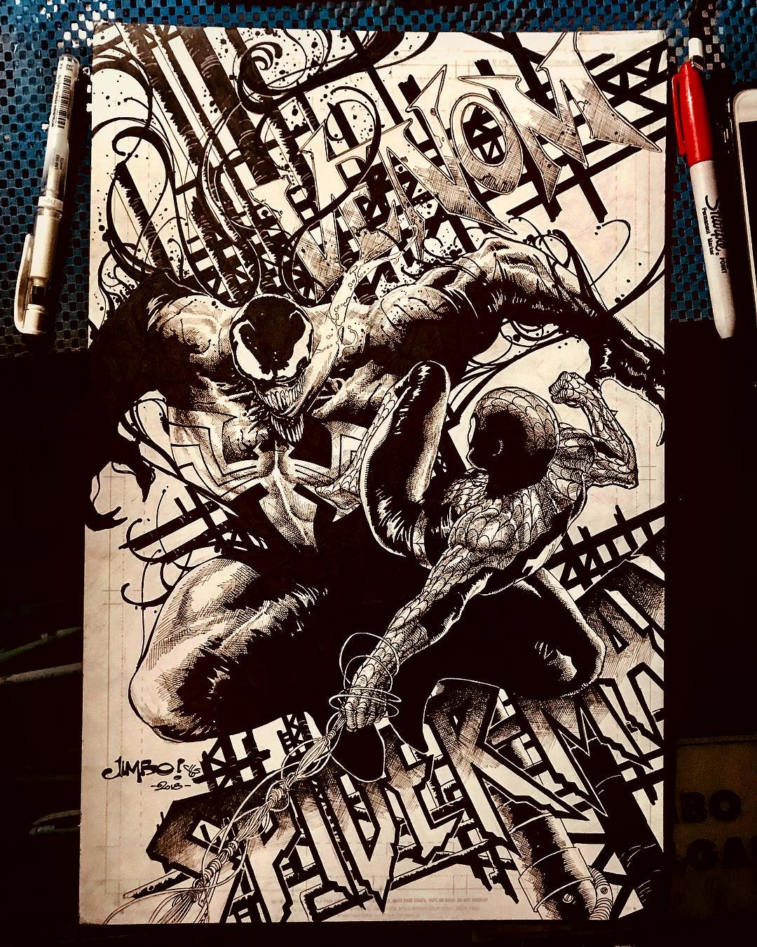1080x1350 Venom Vs Spiderman Drawing - Venom Spiderman Drawing