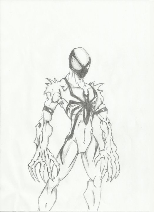 524x720 Filip Pozgajcic - Venom Spiderman Drawing