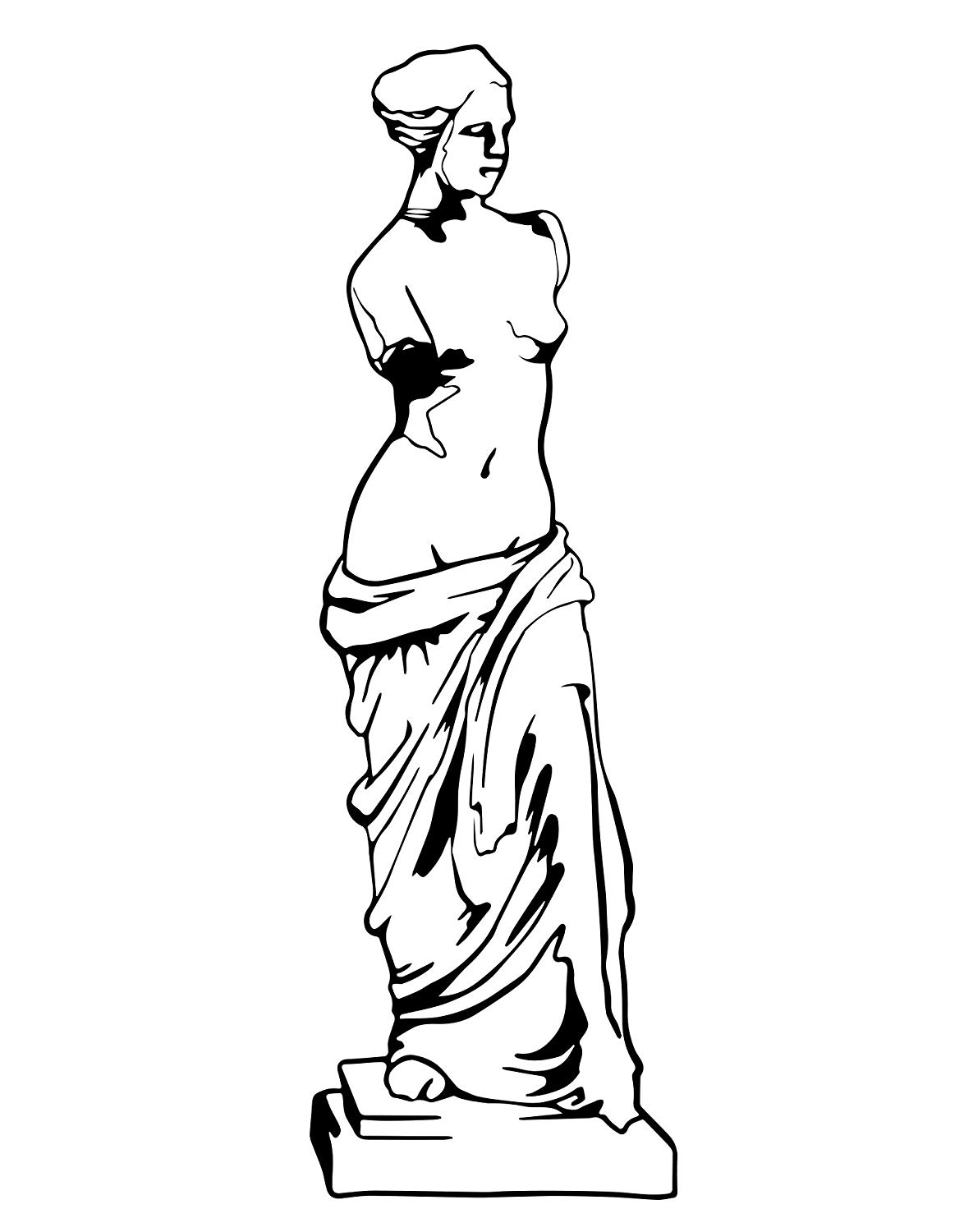 1174x1500 stickerbrand venus de milo statue vinyl wall decal - Venus De Milo Drawing