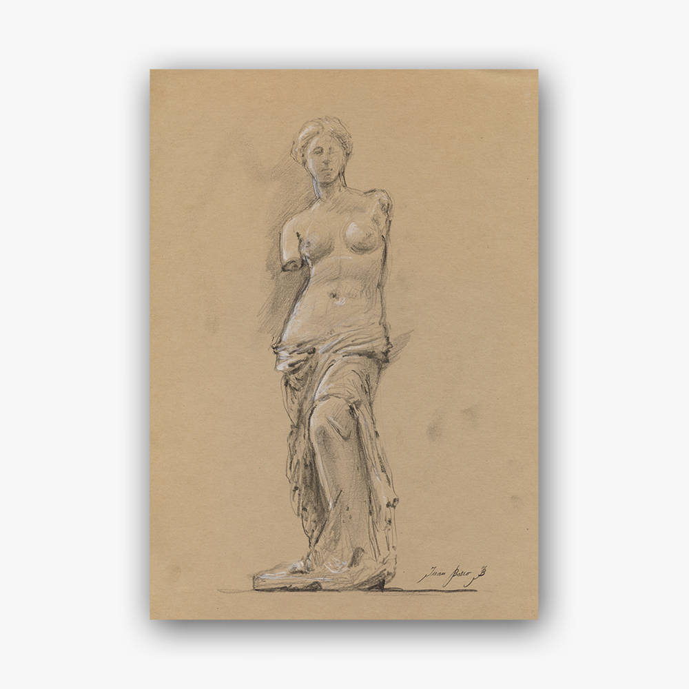 1000x1000 venus de milo classical drawing pencil from the greek etsy - Venus De Milo Drawing
