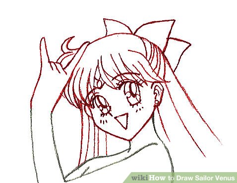478x370 How To Draw Sailor Venus Steps - Venus Drawing