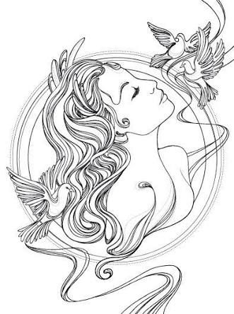 331x444 resultado de imagen para goddess venus draw aphrodite goddess - Venus Drawing