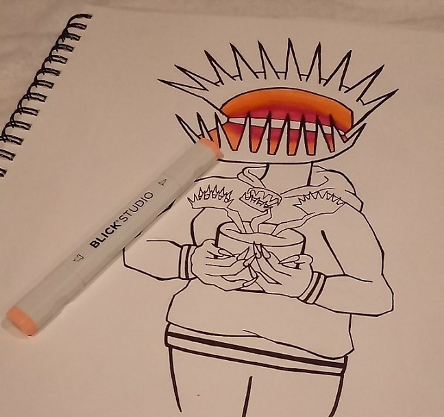 648x608 venus fly trap keystone artist archive - Venus Fly Trap Drawing