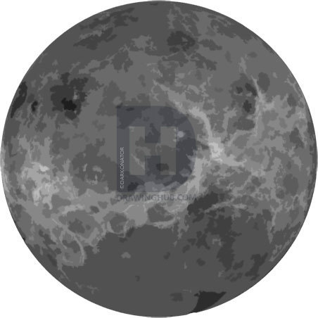 452x452 How To Draw Venus, Step - Venus Planet Drawing