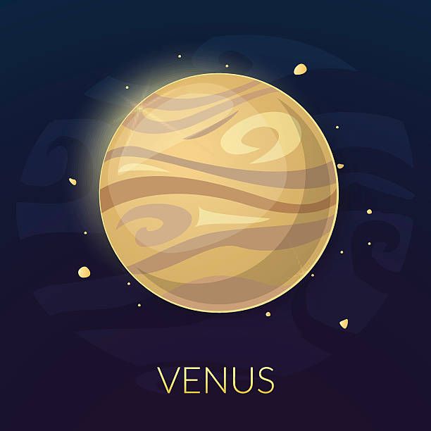 612x612 Royalty Free Venus Clip Art, Vector Images Illustrations - Venus Planet Drawing