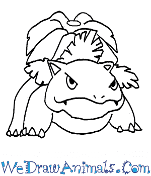 300x350 How To Draw Venusaur Pokemon - Venusaur Drawing