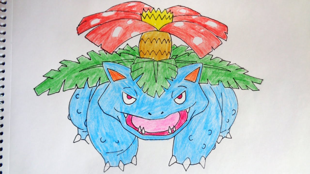 1280x720 How To Draw Pokemon Venusaur Fushigibana - Venusaur Drawing