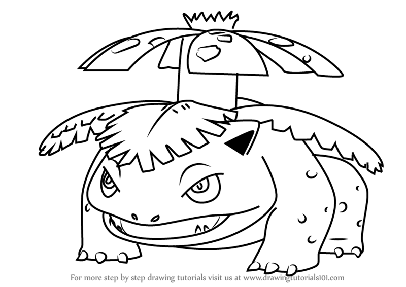 800x566 Learn How To Draw Venusaur From Pokemon Go - Venusaur Drawing