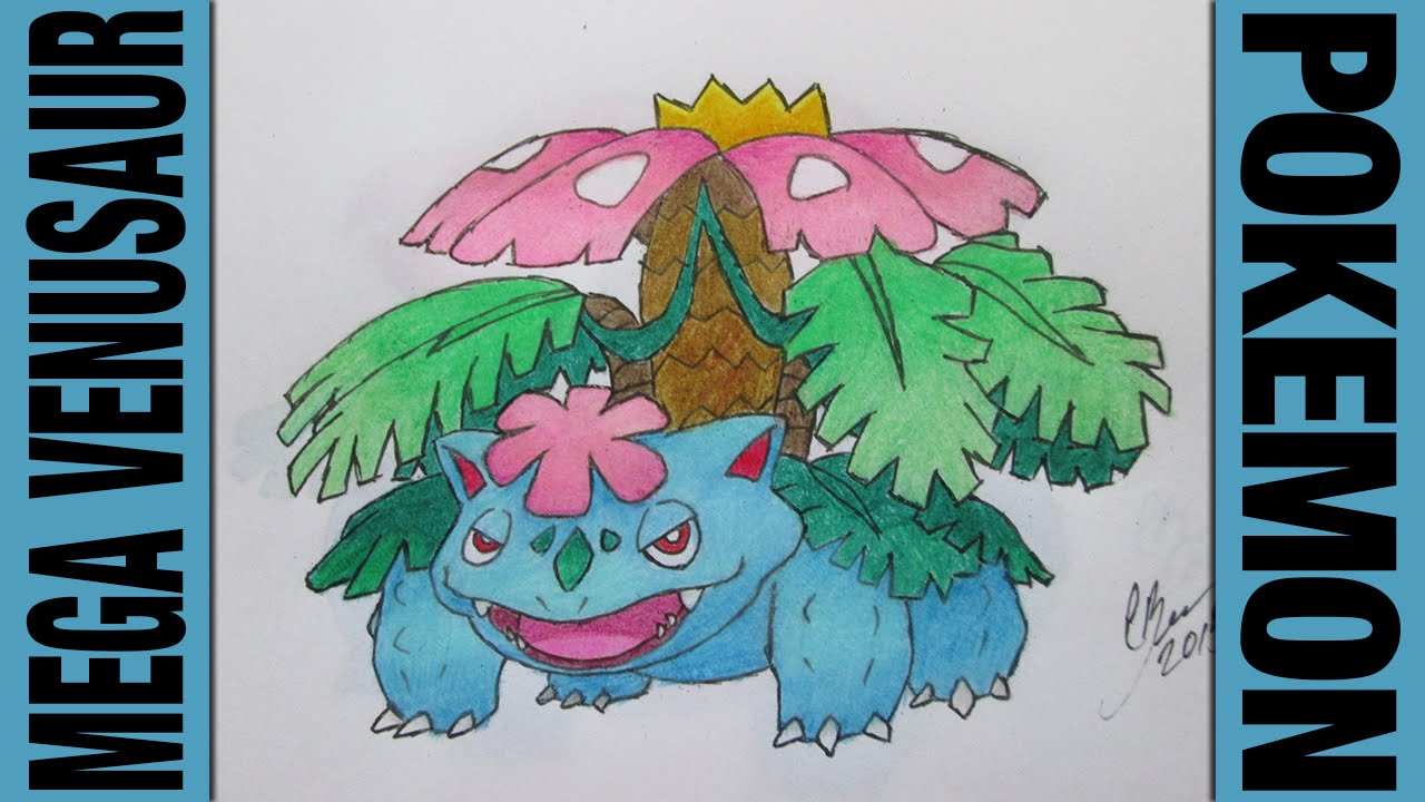 1280x720 Speed Drawing Mega Venusaur Pokemon - Venusaur Drawing