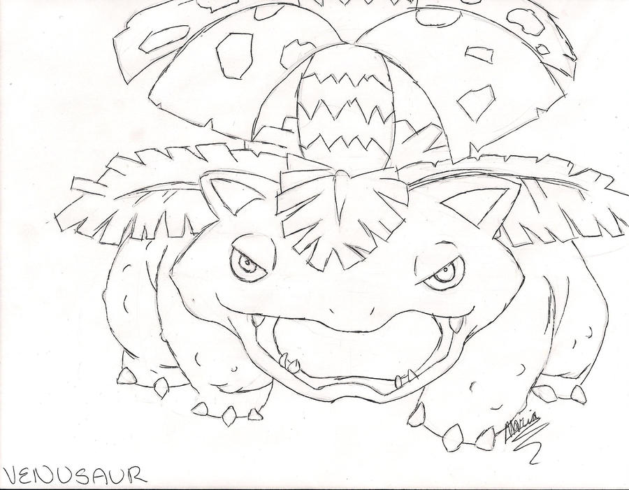 900x701 Draw Every Pokemon Venusaur - Venusaur Drawing