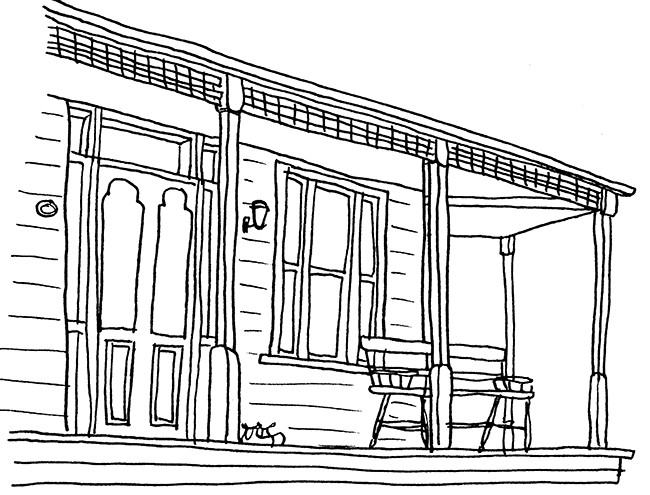 650x495 Learning To Cartoon - Veranda Drawing