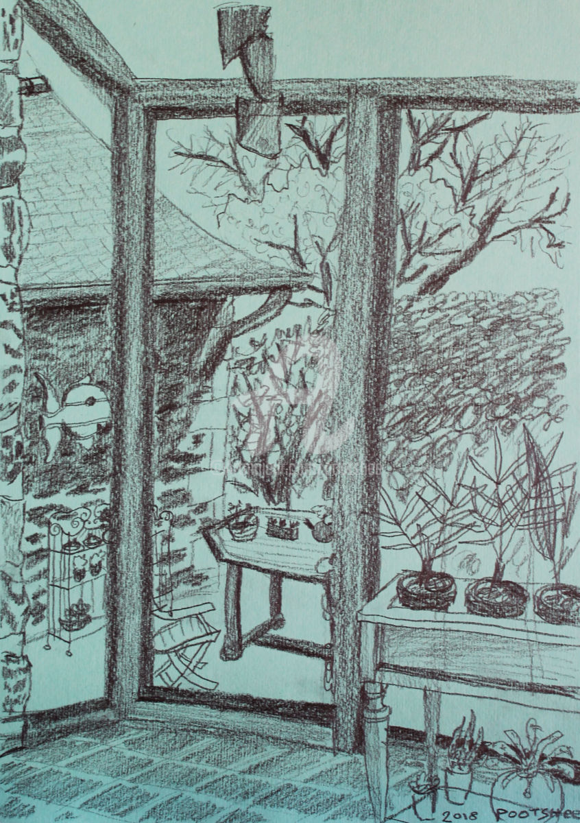 846x1200 Veranda Drawing - Veranda Drawing