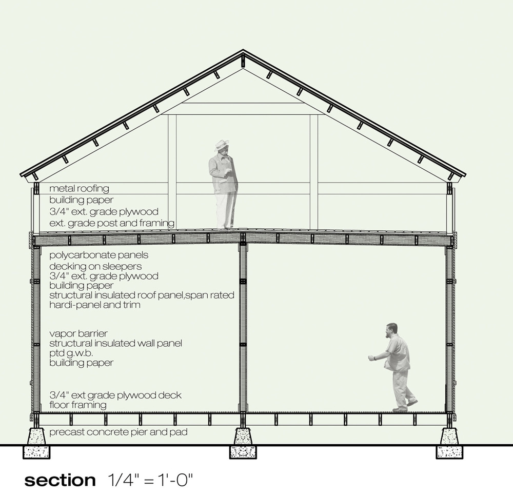 1000x967 Veranda House Hh Emerymcclure Architecture - Veranda Drawing
