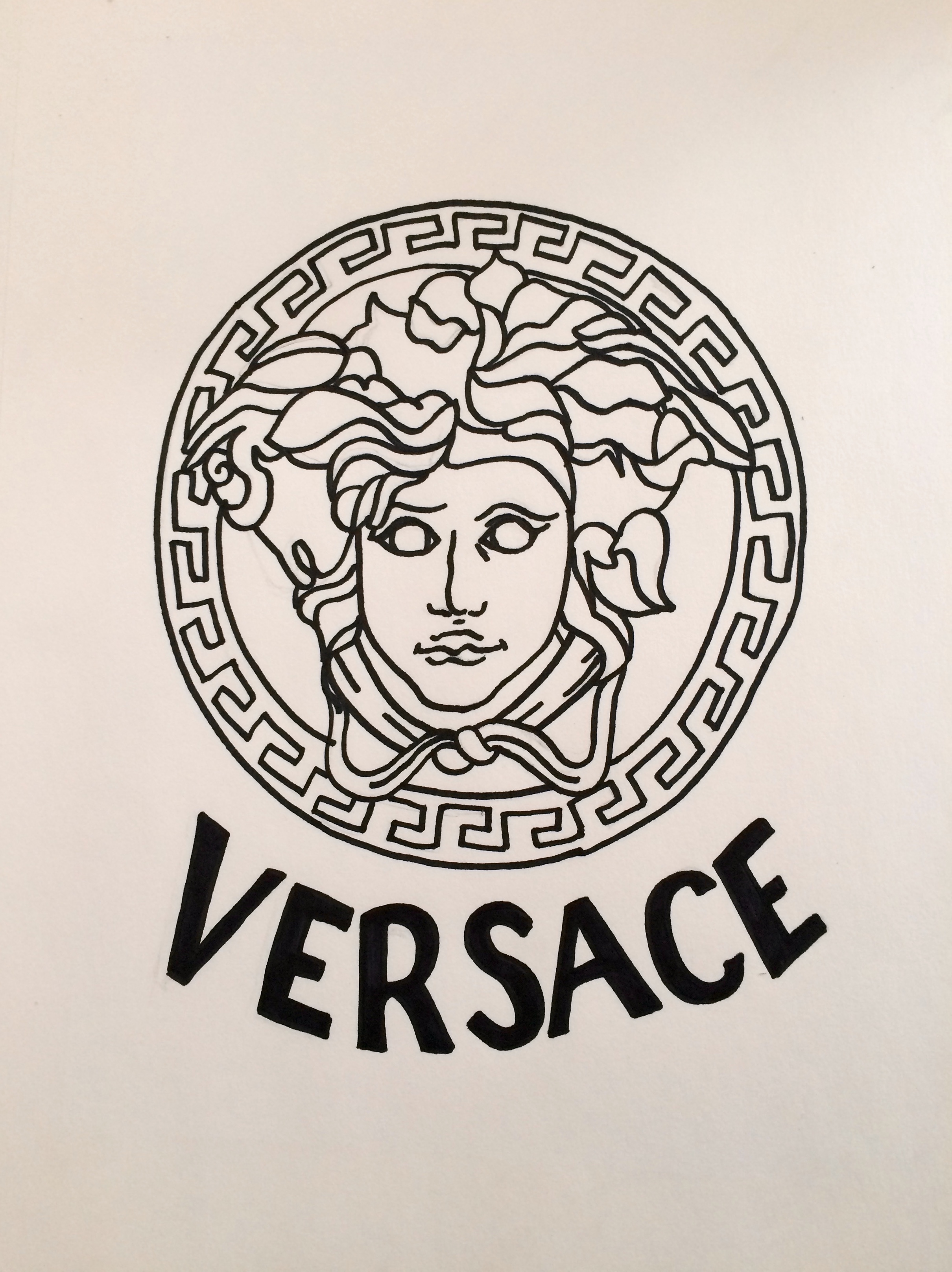 Versace Logo Drawing at PaintingValley.com | Explore collection of ...