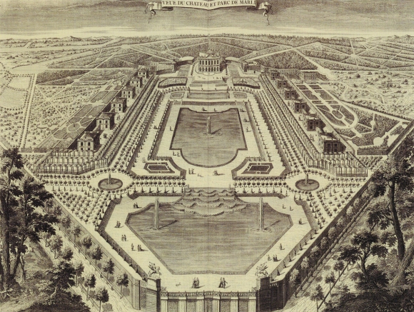 580x437 jefferson and marly complex influences - Versailles Drawing