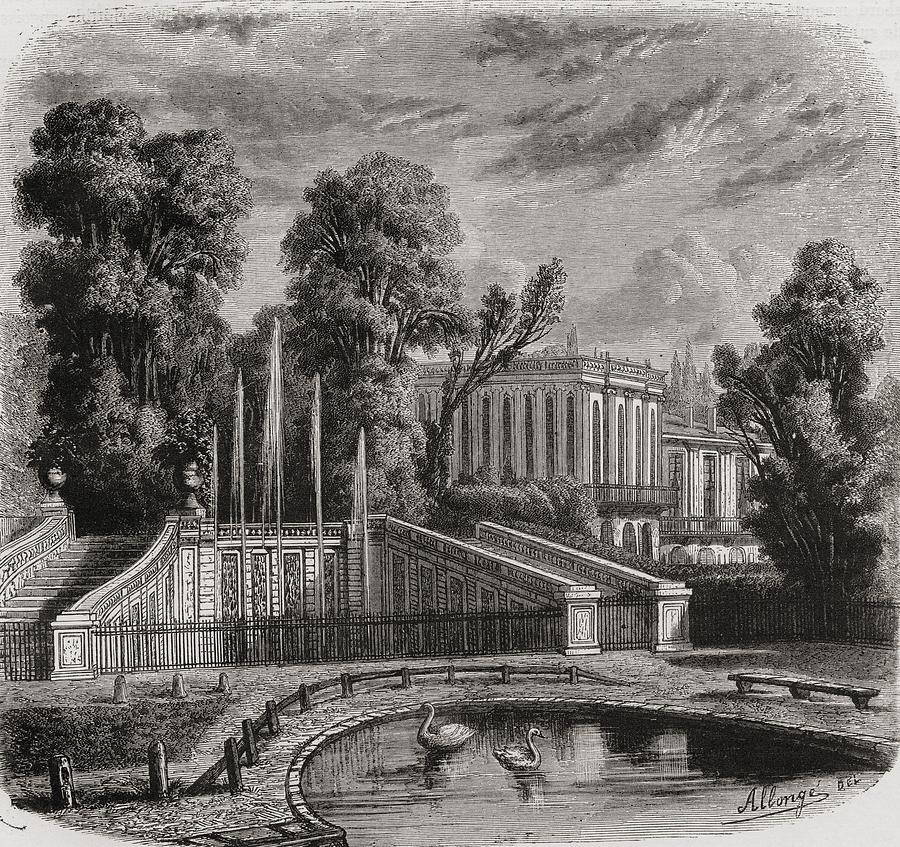 900x847 le petit trianon at versailles drawing - Versailles Drawing