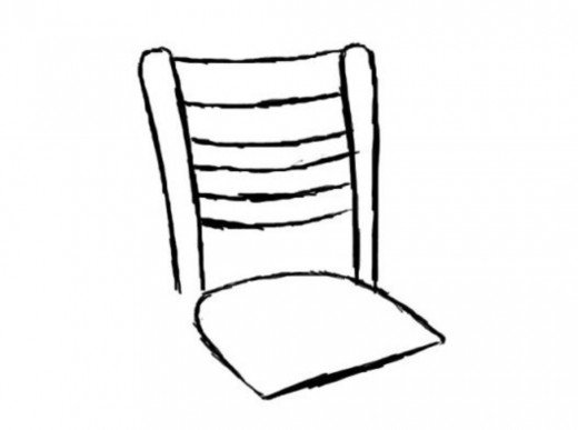520x387 How To Draw A Chair Feltmagnet - Vertical Line Drawing