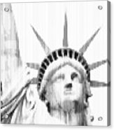 163x186 abstract vertical line statue of liberty painting - Vertical Line Drawing